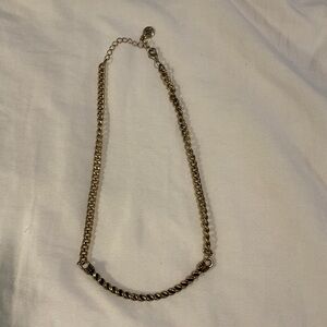 Elegant Gold and Black Chain Necklace